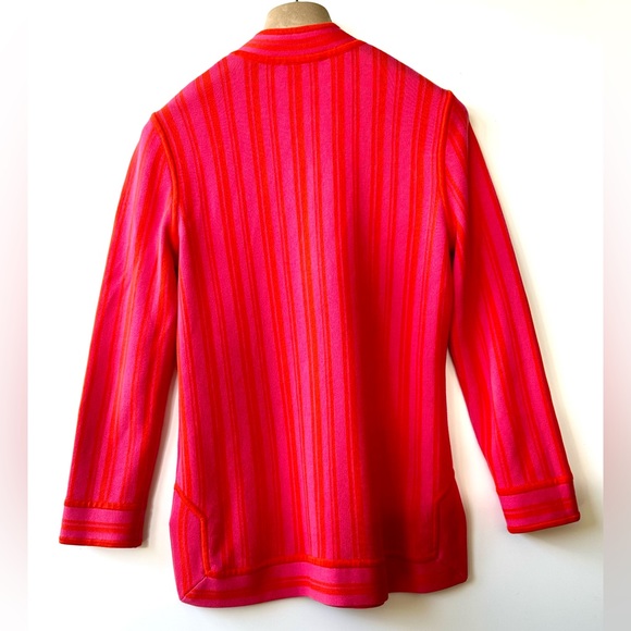 EUC Tory Burch Gina Tunic, Poppy Red Jersey Cotton (Pink and Orange), size S - Picture 6 of 10